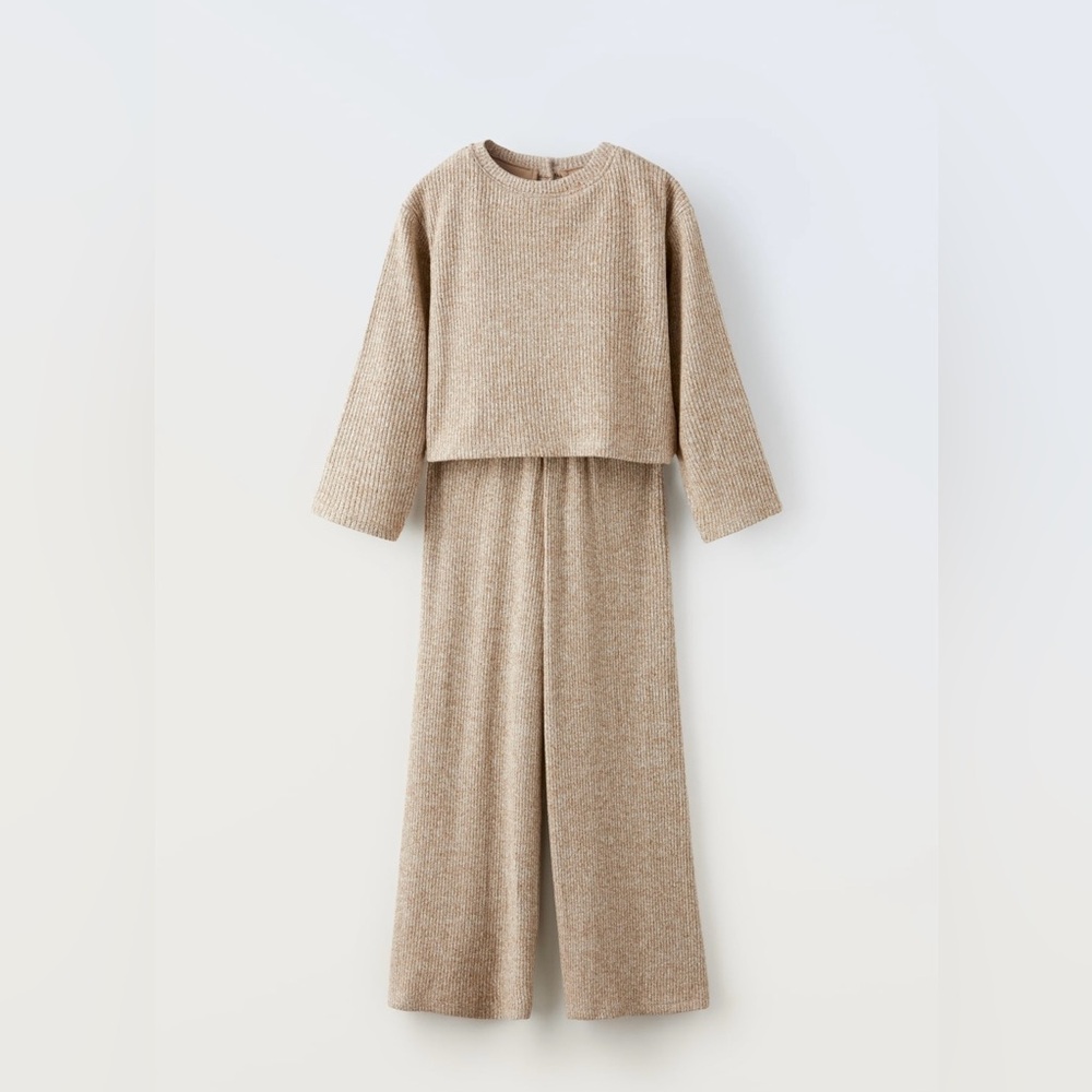 Tan marled jumpsuit. Super cute and pre loved in great condition